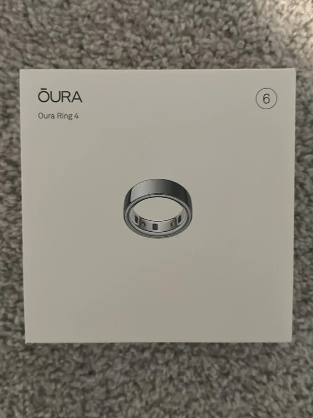 BRAND NEW Oura Ring Gen 4 Size 6 Silver